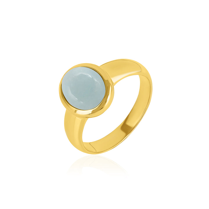 Aquamarine 925 Silver Ring