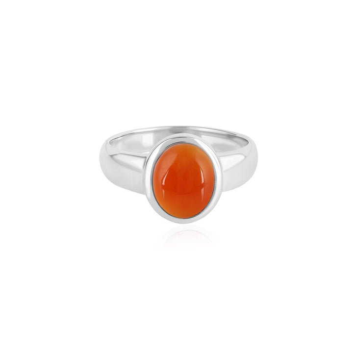 Red Onyx 925 Silver Ring