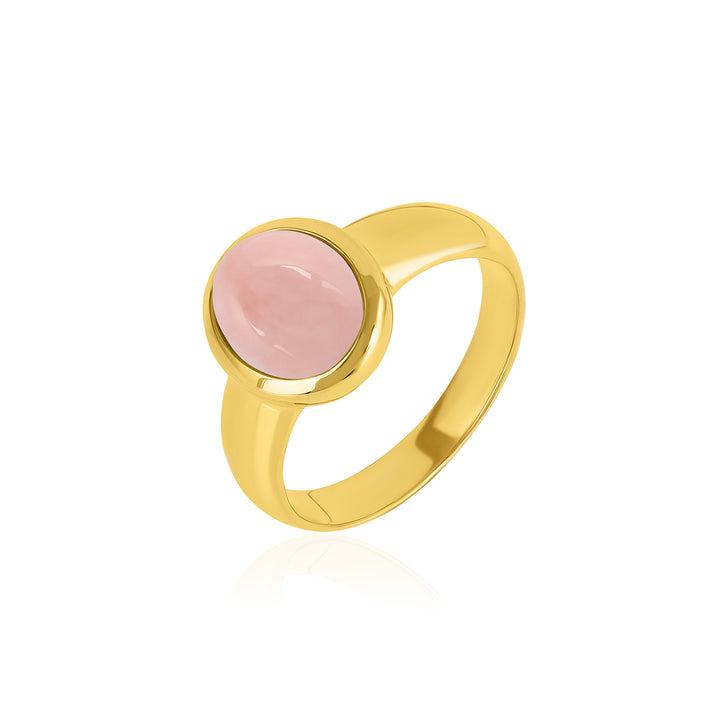 Pink Opal 925 Silver Ring