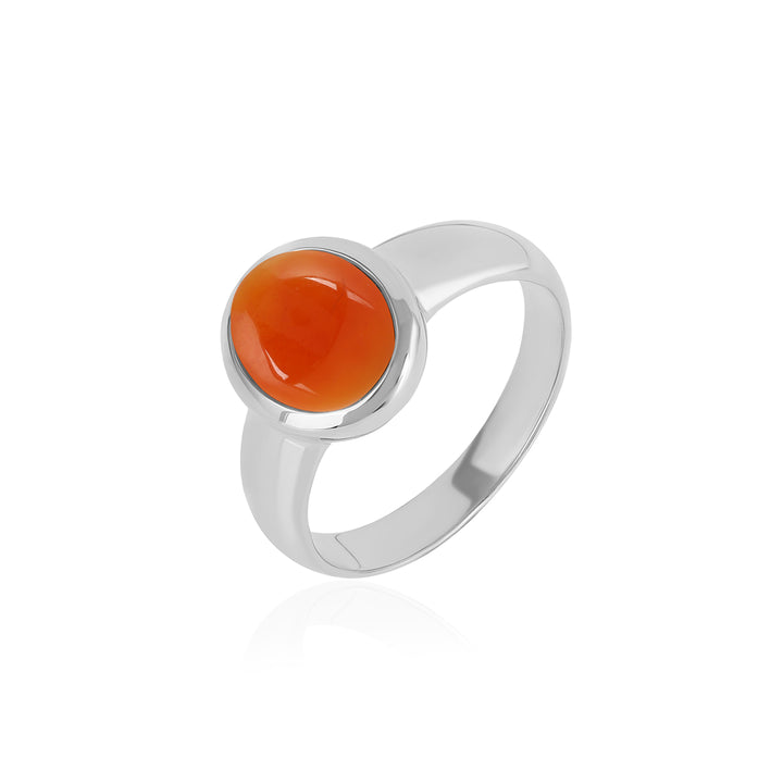 Red Onyx 925 Silver Ring