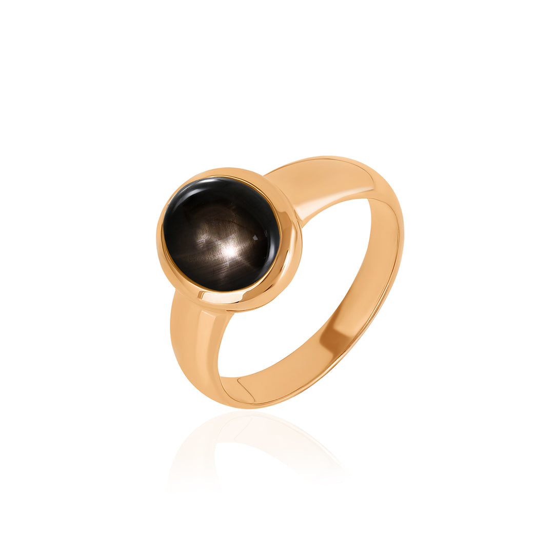 Black Star Sapphire 925 Silver Ring