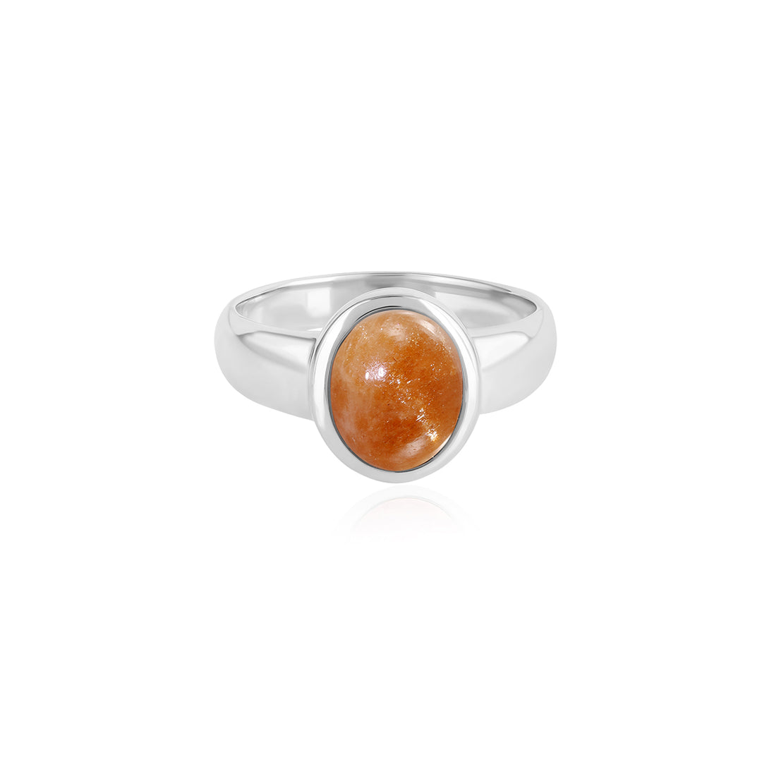 Sunstone 925 Silver Ring