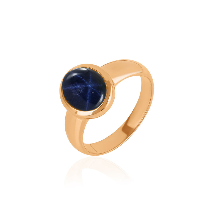 Diffusion Blue Star 925 Silver Ring