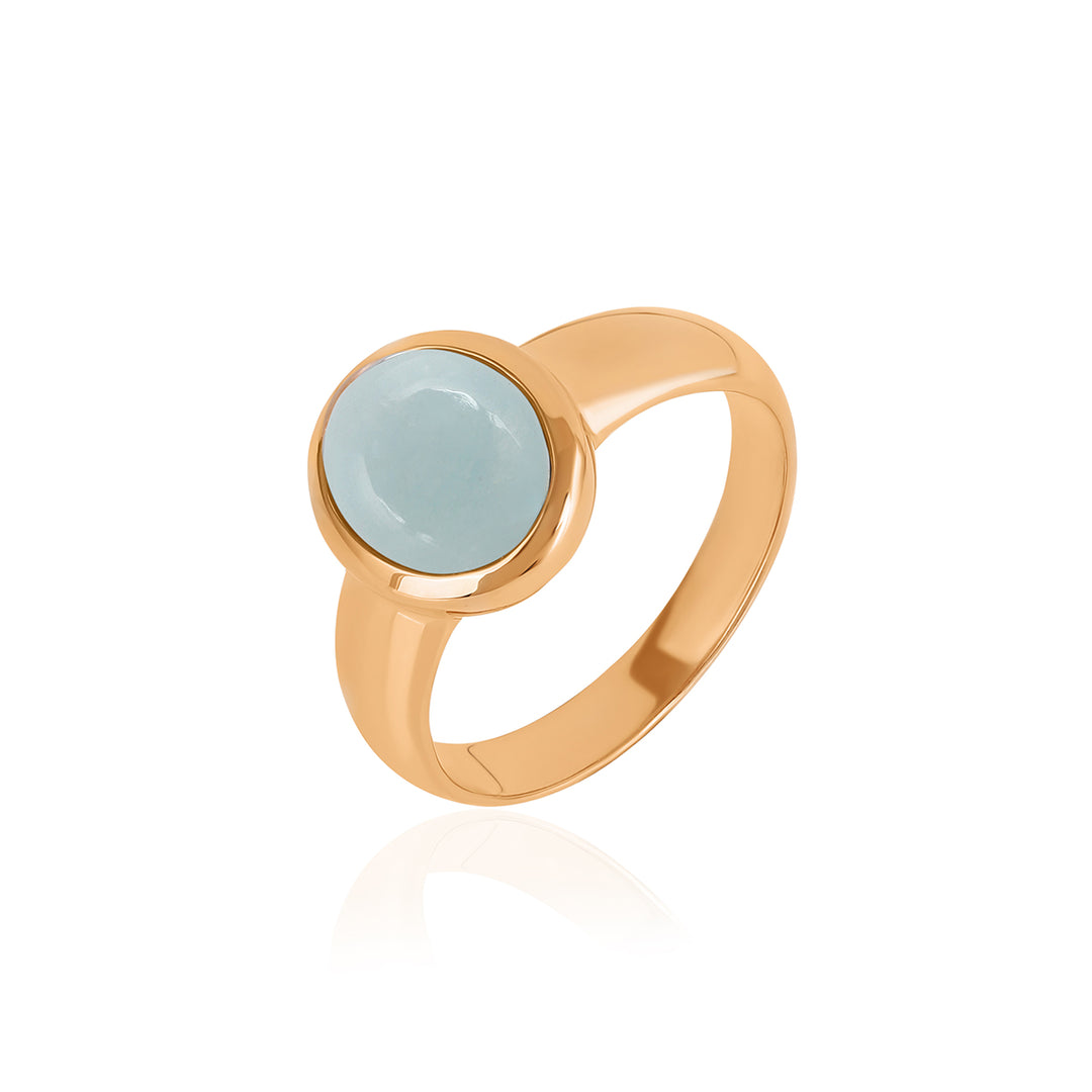 Aquamarine 925 Silver Ring