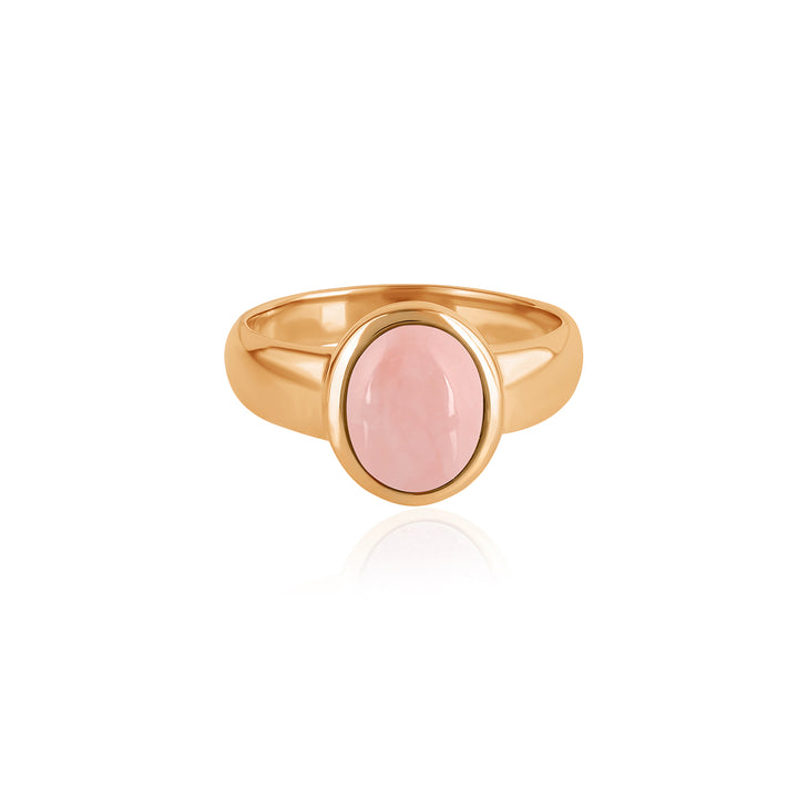 Pink Opal 925 Silver Ring