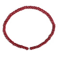 Ruby Beads Stretchable Bracelet