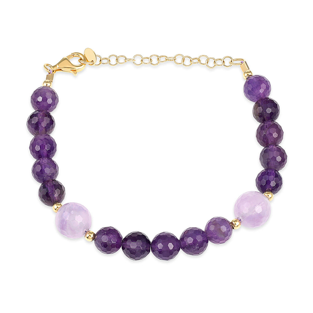 Lavender & Purple Amethyst Bracelet